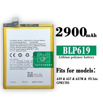 BLP619 csere Li-polimer akkumulátor OPPO A39 A57 A57M F3 Lite CPH1701 2900mAh BLP-619 mobiltelefon Bateria + javító szerszámkészletek