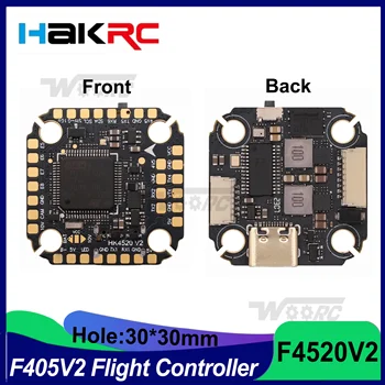 HAKRC F4520 V2 Mini repülésvezérlő integrált kettős BEC barométer giroszkóp OSD Oneshot Dshot Mutishot 2-6S FPV versenydrónhoz