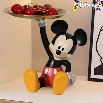 Disney Kawaii rajzfilm Mickey egér tálca díszek figura otthon puha nappali hálószoba tv szekrény aranyos dekorációk jelen