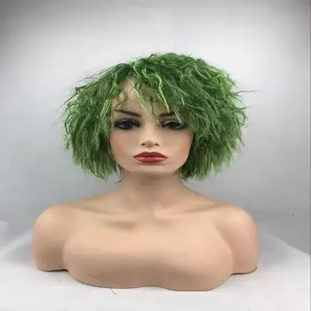 Cosplay paróka női zöld haj