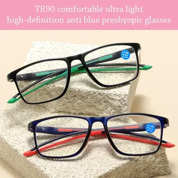 szemvédelem Kékfény-gátló olvasószemüveg Ultrakönnyű TR90 optikai szemüveg Sport kék sugár blokkolás