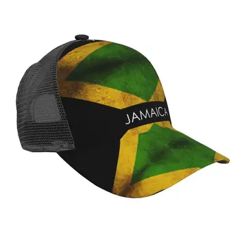 Nyári Unisex baseball sapka férfi Női lélegző hálós snapback kalap Jamaica zászló alkalmi sportsapka