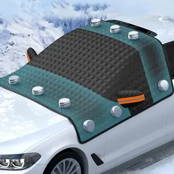  Szélálló autó szélvédőfedél jéghez Hó autó ablakvédő hóhoz mágneses és fényvisszaverő csíkokkal Autó első ablak