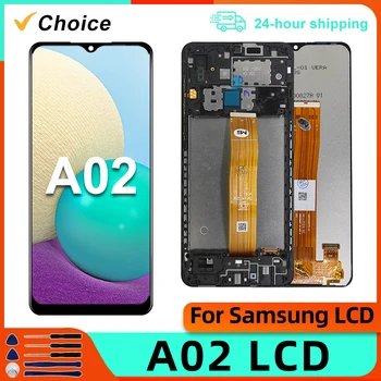 6.5 '' Samsung Galaxy A02 LCD SM-A022M / DS kijelzőhöz SM-A022F / DS SM-A022M kijelző érintőképernyős digitalizáló szerelvény alkatrészek cseréje