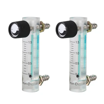 2X 0,1-1,5LPM 1,5 literes oxigénáramlásmérő áramlásmérő vezérlőszeleppel oxigén levegő gázhoz