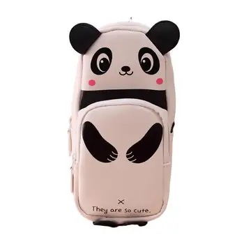 tolltartó táska rajzfilm panda kozmetikai ceruzatartó táska Többcélú tároló rendszerező táskák tollakhoz Változások Rúzsok Érmék