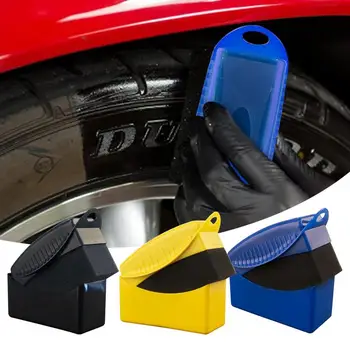 Autó kerék polírozás Tisztító szivacs gumiabroncs kefe mosószerszám fedővel gumiabroncs szivacskefe Automatikus kerékviaszolás Részletek kefék