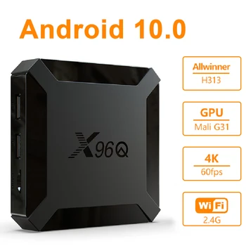 Transpeed Android 10.0 TV doboz 4K 3D 2.4G WiFI Allwinner H313 USB 2.0*2 médialejátszó Nagyon gyors doboz felső doboz