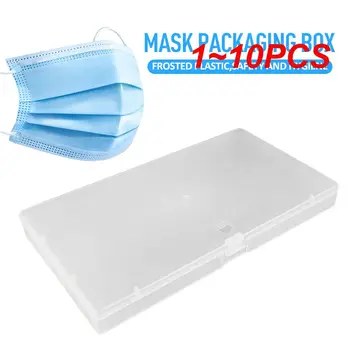 1 ~ 10DB matt műanyag doboz maszk kényelem Kiváló minőségű nedvességálló csomagolás divat hordozható tárolódoboz