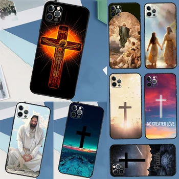 Új hit keresztény vallásos Jézus telefontok iPhone 15 14 Pro Max 11 12 Pro 13 Pro Max XS Max XR X 8 7 Plus SE hátlap