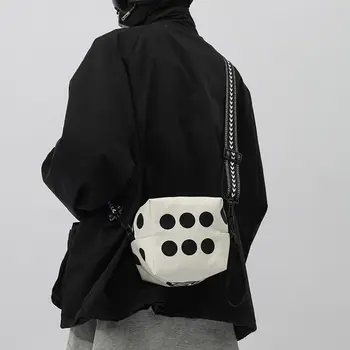 Crossbody táska vászon Street Style New Fashion alkalmi cipzár PUHA válltáska pénztárca All-match