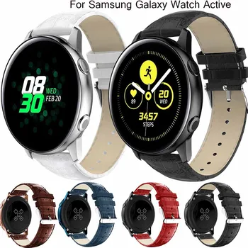 bőr karóraszíj Samsung Galaxy Watch Active Band Galaxy 42mm szíj S2 fogaskerék Soft Sport 20mm intelligens csuklópántok óra szíj