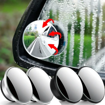 360 fokos autó holttér visszapillantó tükör széles látószögű állítható kis kerek tükör autó hátrameneti kiegészítő visszapillantó konvex tükör