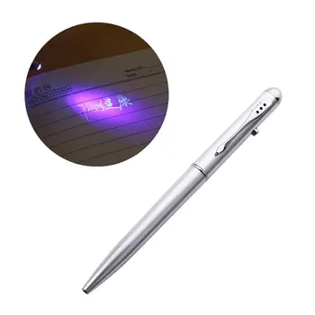 1db mágikus láthatatlan tintás toll 2 az 1-ben golyóstoll Irodai iskolai kellékek UV fény Magic Secret Writing Ballpoin Pen