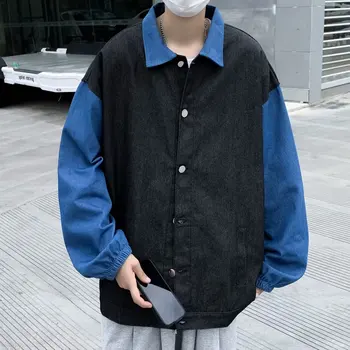 Dzseki koreai divat Ropa Y2k dzsekik férfi ruházathoz Tavaszi őszi hosszú ujjú kabát 2023 alkalmi Hombre ruhák Plus Size felsők