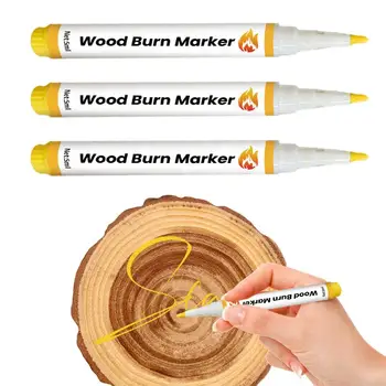  Faégető toll jelölő 3db 5 ml-es faégető tollkészlet DIY innovatív fa jelölők biztonságos faégető készlet kézművességhez Művészet készítése