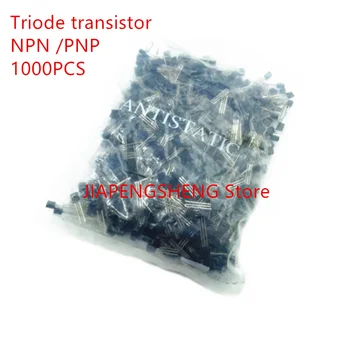 A teljes csomag a triód tranzisztorba 2N3904 2N3906 2N2222 2N2907 2N5401 2N5551 TO-92 A tranzisztor
