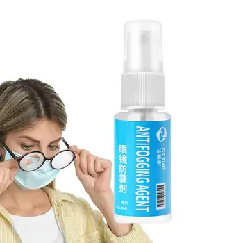 páramentesítő szemüveghez 30 ml-es páramentesítő folyékony ködpermet hordozható téli ködgátló szer tartós bevont lencsék szemüvegéhez