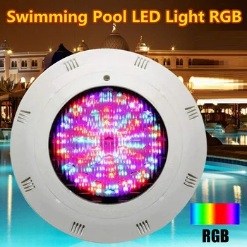 1 készlet 12V 18W LED medence lámpa víz alatti színváltó LED lámpák RGB IP68 távirányítóval (18W)