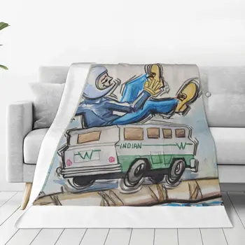 Toy RV Ride takaró ágytakaró az ágyon Ágykészlet bolyhos puha takarók télre