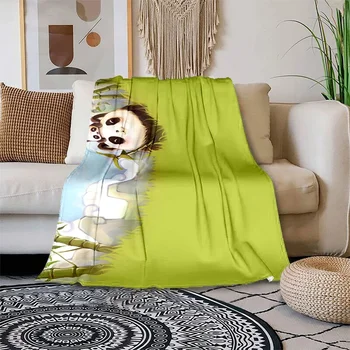 Panda 3D nyomtatás takaró kanapé takarók ágyakhoz Meleg takaró Flanel takaró egész évszakban világos hálószoba meleg fedélzet szuper puha