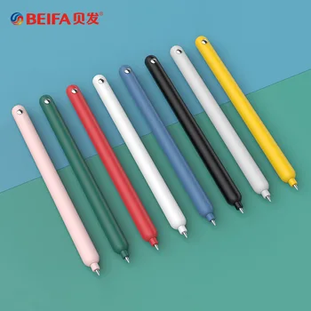 BEIFA forgó cukorka színek gél toll 0,5MM fekete tinta egyszerűség caneta üzleti iskolához Irodai irodaszerek Low Key Elegáns