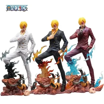 27cm One Piece figurák Sanji Anime figura Gk szobor Sanji Figurine Model Doll Pvc Díszgyűjtemény Szoba Játékok Ajándék