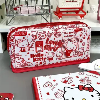 Hello Kitty Sanrio írószer táska Ceruzatartó Kawaii rajzfilm Pochacco Aranyos diák gyerekek húzózsinóros tároló táska lányok ajándékok