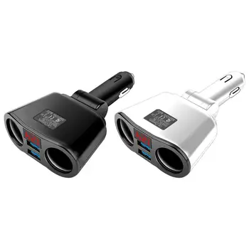  gyors USB autós töltő autó mobiltelefon LCD kijelző Gyors töltődugó Kettős USB 3.1A 12-24V töltőadapter terepjárókhoz Autók lakóautók és