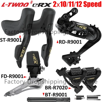 LTWOO eRX 2x10/2x11/2x12 sebességű országúti kerékpár vezeték nélküli elektronikus váltó hidraulikus tárcsafék kettős vezérlőkar kerékpár alkatrészek