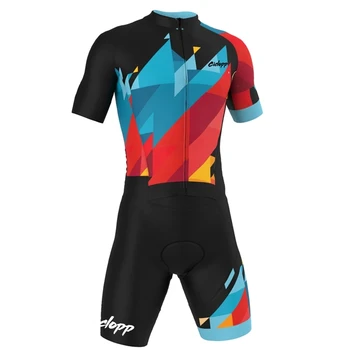 2021ciclopp nyári férfi triatlon rövid ujjú jumpsuit suit országúti kerékpár Mountain Bike Quick száraz izzadságelvezetés, Lycra szövet