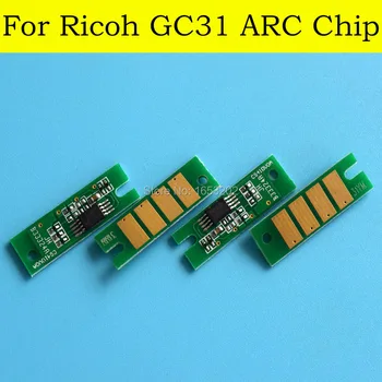2 készlet/tétel Ricoh GC31 tintapatron chiphez Ricoh GXE3300/2600/3350/7700/5500/5500n/3300n/3350n nyomtatóhoz