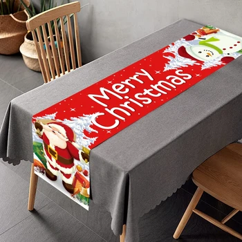 Boldog karácsonyt asztali futó karácsonyi konyhai dekoráció otthoni karácsonyi ajándékokhoz Navidad Noel újévi natális terítő 180 * 35cm